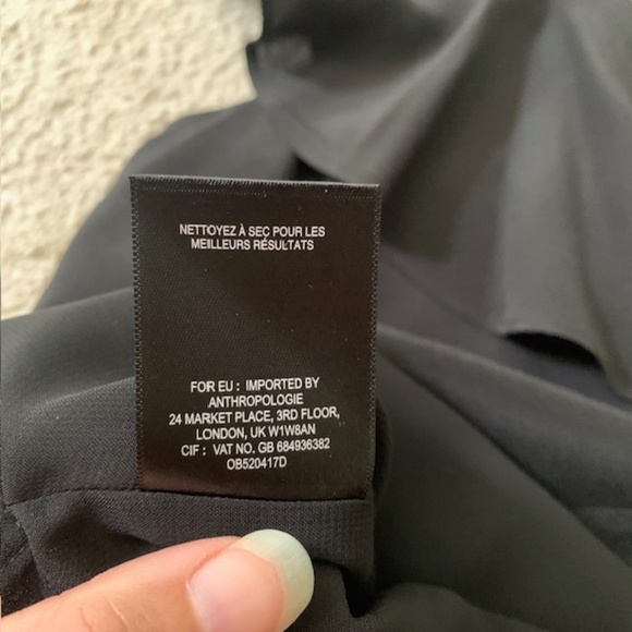 Anthropologie Maeve Silk One Shoulder Shirt - Picture 9 of 10